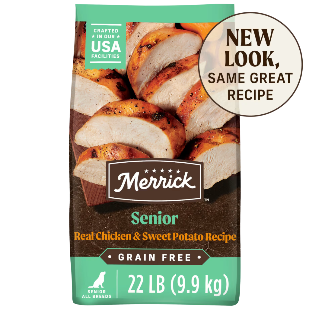 Merrick Grain-Free Senior Real Chicken & Sweet Potato Recipe